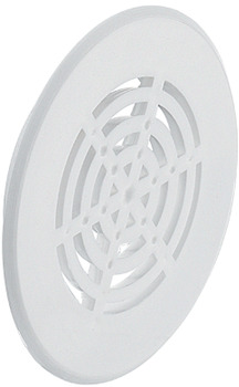 Решетка круглая, диаметр 50 мм, белая