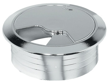 Hafele кабель канал, пластик хром 60мм 428.96.202