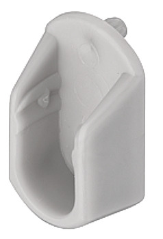 Hafele Штангодержатель для овальной штанги 30х15мм, пластик серый 803.04.510