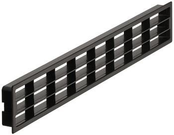 Вентиляционная решетка 458x 65мм пластм. черная